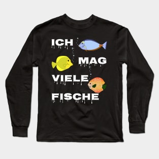 Ich mag viele Fische Long Sleeve T-Shirt